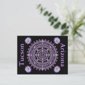Nightbloming Mandala Postcard Postkarte (Stehend Vorderseite)