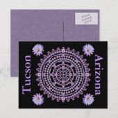Nightbloming Mandala Postcard Postkarte (Vorne/Hinten)
