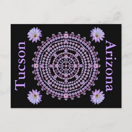 Nightbloming Mandala Postcard Postkarte (Vorderseite)