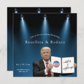 Nightcapes Engagement Partei Trump Great Einladung (Vorne/Hinten)