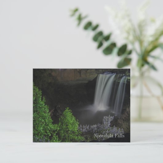 "Nightfall/Wasserfall" - Noccalula Falls Postkarte (Stehend Vorderseite)
