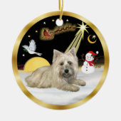 NightFlight - Cairn Terrier Keramik Ornament (Vorne)