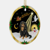 NightFlight- Cavalier King Charles (schwarz-tan) Keramikornament (Rechts)