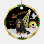 NightFlight- Cavalier King Charles (schwarz-tan) Keramikornament (Hinten)
