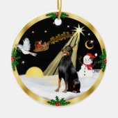 NightFlight - Doberman Pinscher Keramikornament (Vorne)