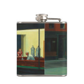 Nighthawawa von Edward Hopper Flachmann (Rückseite)