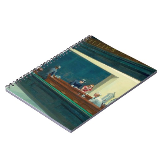 Nighthawks 1942 von Edward Hopper Notizblock (Linke Seite)