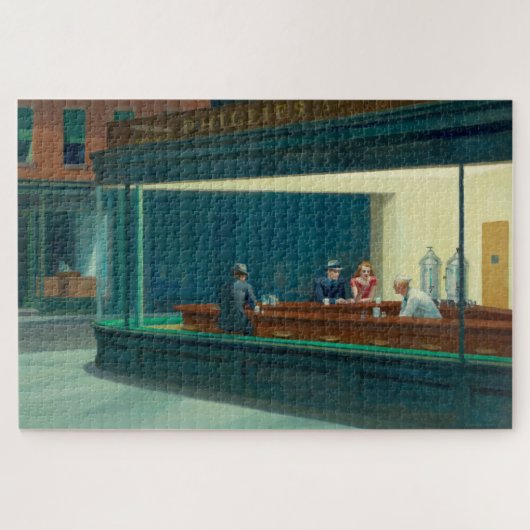 Nighthawks 1942 von Edward Hopper Puzzle (Horizontal)