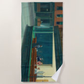 Nighthawks 1942 von Edward Hopper Strandtuch (Vorderseite)