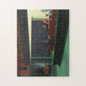 Nighthawks ~ Edward Hopper 1942 Postkarte Puzzle (Vertikal)