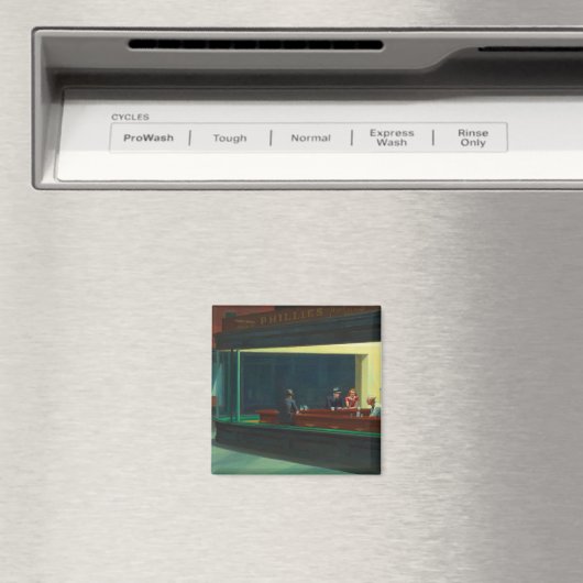 Nighthawks - Edward Hopper Magnet (In Situ (Geschirrspüler))