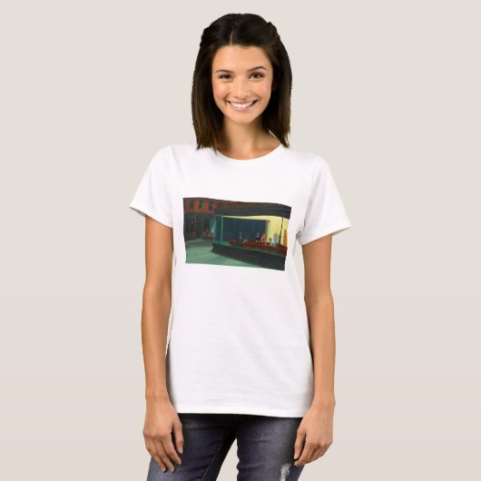 Nighthawks - Edward Hopper T-Shirt (Vorne ganz)
