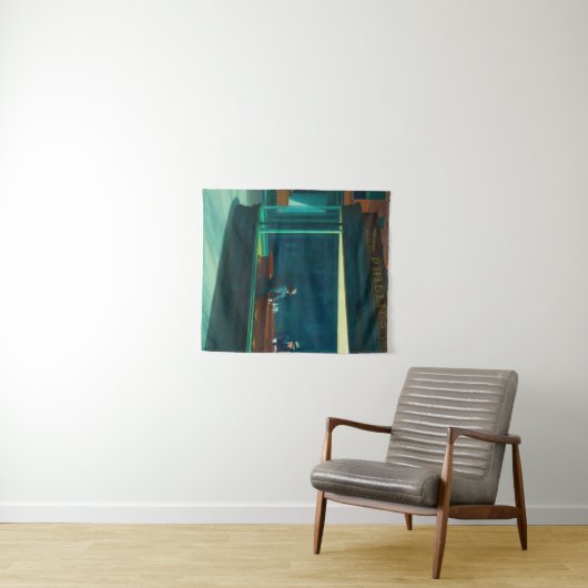 Nighthawks Edward Hopper Wandteppich (Beispiel (Horizontal))