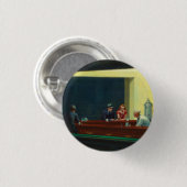 Nighthawks-Gemälde von Edward Hopper Button (Vorne & Hinten)