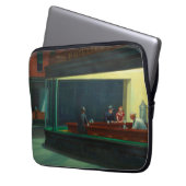 Nighthawks-Gemälde von Edward Hopper Laptopschutzhülle (Vorderseite Links)