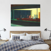 Nighthawks Gemälde von Edward Hopper Leinwanddruck (Insitu (Schlafzimmer))