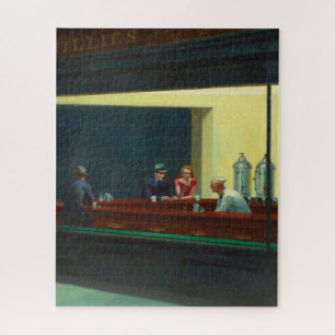 Nighthawks Gemälde von Edward Hopper Puzzle