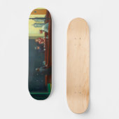 Nighthawks Gemälde von Edward Hopper Skateboard (Vorderseite)