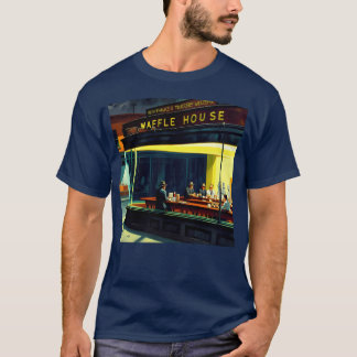 Nighthawks im Waffle House Retro-Parodie-Kunst Mäd T-Shirt