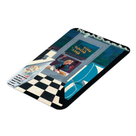 Nighthawks-Kühlschrankmagnet Magnet (Linke Seite)