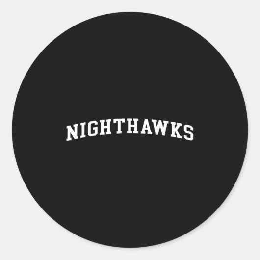 Nighthawks Runder Aufkleber (Vorderseite)