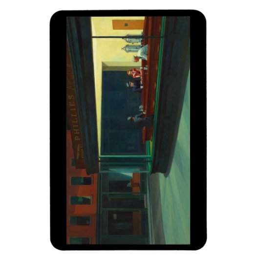 "Nighthawks" von Edward Hopper Magnet (Vertikal)