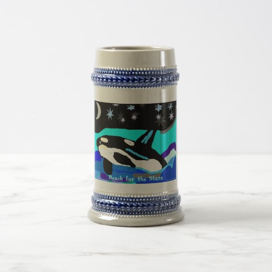 Nightime Stern-Schwertwal-Wal, Reichweite für die Bierglas (Mittel)