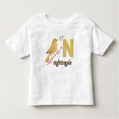 Nightingale Melody Kleinkind-T-Shirt Kleinkind T-shirt (Vorderseite)