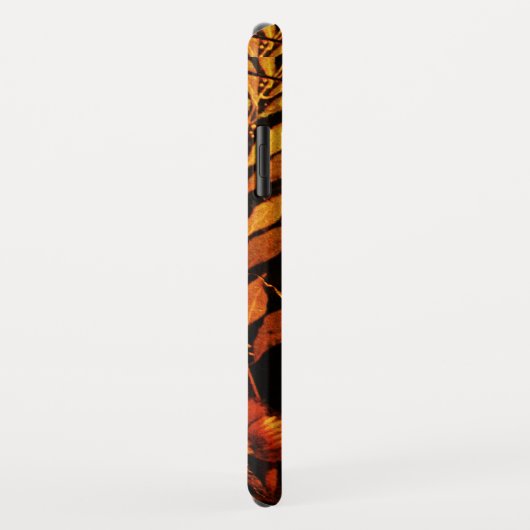 NIGHTINGALE MIT ROSE MONOGRAMM, Rot-Schwarz-Gelb Case-Mate iPhone Hülle (Hinten/Rechts)