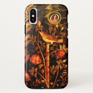 NIGHTINGALE MIT ROSE MONOGRAMM, Rot-Schwarz-Gelb Case-Mate iPhone Hülle