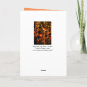 NIGHTINGALE MIT ROSE Valentinstag Feiertagskarte (Rückseite)