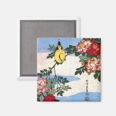 Nightingale & Rose Hokusai Japanisch Kunstkunst Magnet (Vorderseite/Rückseite)