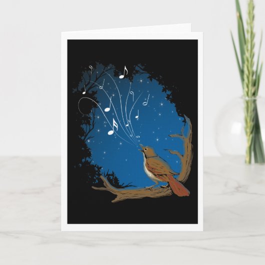 Nightingale Song Karte (Vorderseite)