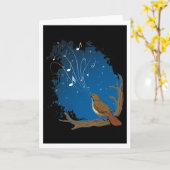 Nightingale Song Karte (Gelbe Blume)