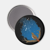 Nightingale Song Magnet (Vorderseite/Rückseite)