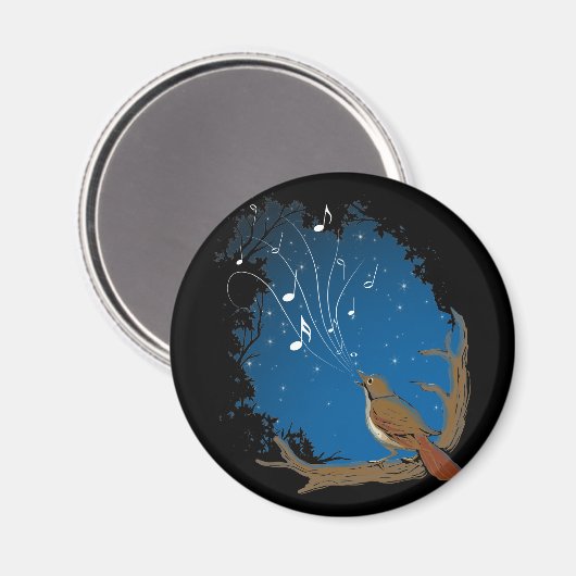 Nightingale Song Magnet (Vorderseite/Rückseite)