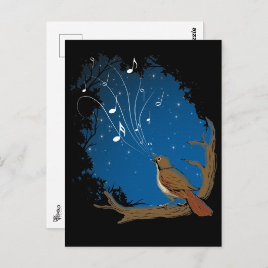 Nightingale Song Postkarte (Vorne/Hinten)