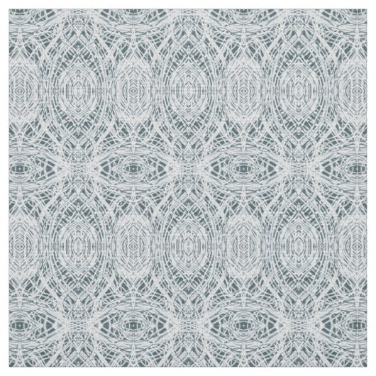 Nightingale White Abstracte Acryl-Kunst Stoff (Muster)