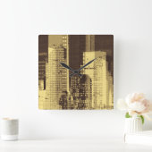 Nightline III Quadratische Wanduhr (Zuhause)