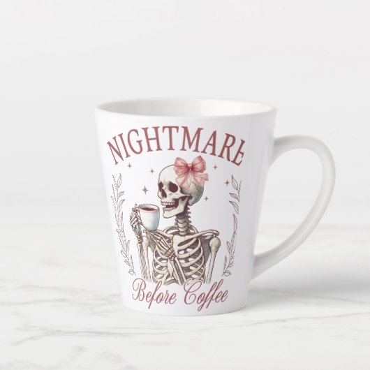 Nightmare Before Coffee Skeleton Tasse - Funny Cof (Rechts)