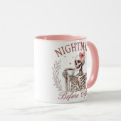 Nightmare Before Coffee Skeleton Tasse - Funny Cof (VorderseiteRechts)