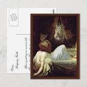 Nightmare by Füssli Johann Heinrich (Beste Qualitä Postkarte (Vorne/Hinten)