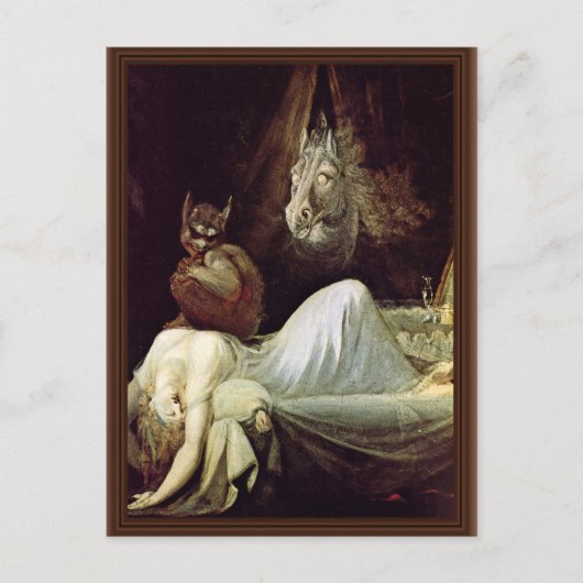 Nightmare by Füssli Johann Heinrich (Beste Qualitä Postkarte (Vorderseite)