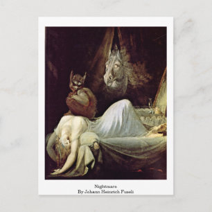 Nightmare by Johann Heinrich Fuseli Postkarte