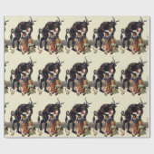 nightmare christmas krampus geschenkpapier (Flach)