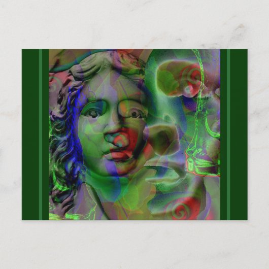 Nightmare (Green) 2005 von Mark Edward Westerfield Postkarte (Vorderseite)