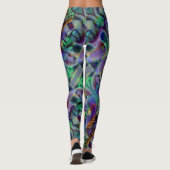Nightmare Lavender Green Halloween Leggings (Rückseite)