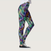 Nightmare Lavender Green Halloween Leggings (Rechts)