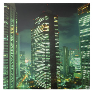 Nightscape, Shinjuku, Tokio, Japan Fliese