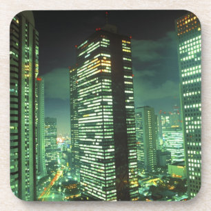 Nightscape, Shinjuku, Tokio, Japan Getränkeuntersetzer